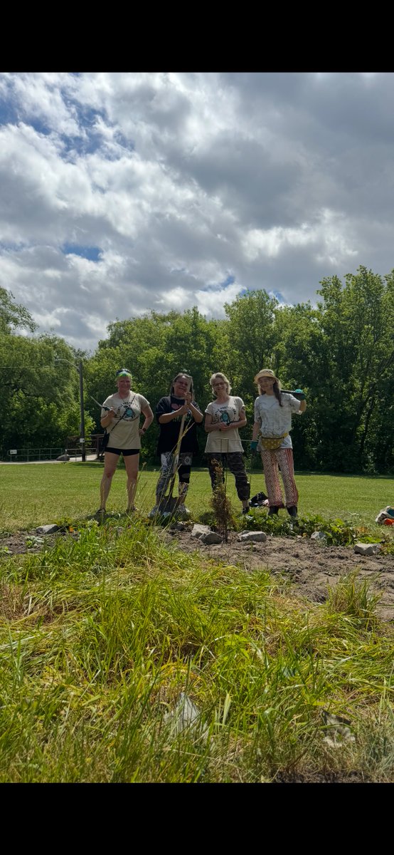 Chi Miigwetch to Grandmother Vivian for leading us with Medicine Garden maintenance in Smythe Park!
