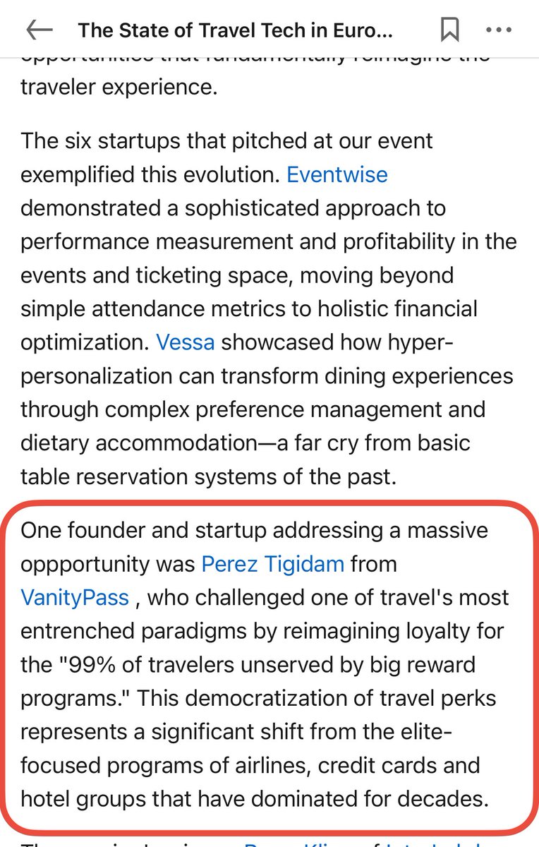 I woke up to a paper written by the head of travel &amp; hospitality at Stripe about the future of travel technology in Europe and I’ve been smiling sheepishly. 

Challenging early days, but it’s shaping up firmly, one global partnership at a time. 

Meanwhile, we’re fundraising (DM)