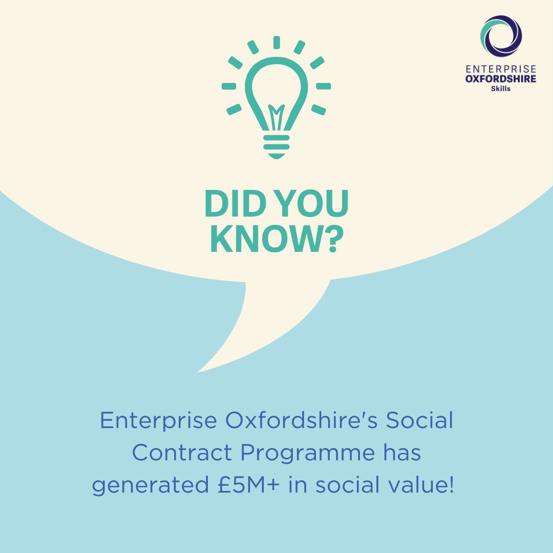 Enterprise Oxfordshire Skills (@eoxskills) on Twitter photo At Enterprise Oxfordshire, we're proud to share the incredible impact of our Social Contract Programme (2022-24). We've helped thousands find sustainable employment and supported businesses to thrive. Dive into our Impact Report to see the full story! oxlepskills.co.uk/about/our-prog… At Enterprise Oxfordshire, we're proud to share the incredible impact of our Social Contract Programme (2022-24). We've helped thousands find sustainable employment and supported businesses to thrive. Dive into our Impact Report to see the full story! oxlepskills.co.uk/about/our-prog…