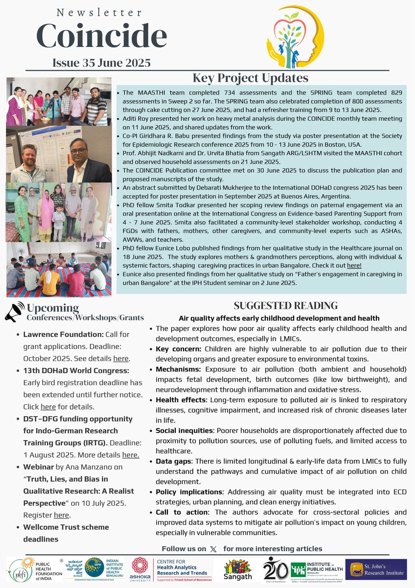 COINCIDE_2021's tweet image. 📬 The #COINCIDE June 2025 newsletter is out now!
Catch up on the latest project highlights and recent milestones
🔗 projectcoincide.org/newsletters-2/…
👀 Follow us for regular updates and insights into all things #COINCIDE
@India_Alliance @thePHFI @grbepi