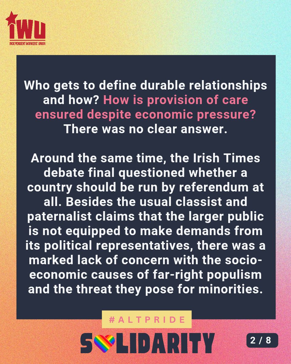 the_IWU's tweet image. We would like to thank @CYMDublin for the kind invitation to make a statement for this year's #altpride event. Please see below the full text. (1/2)