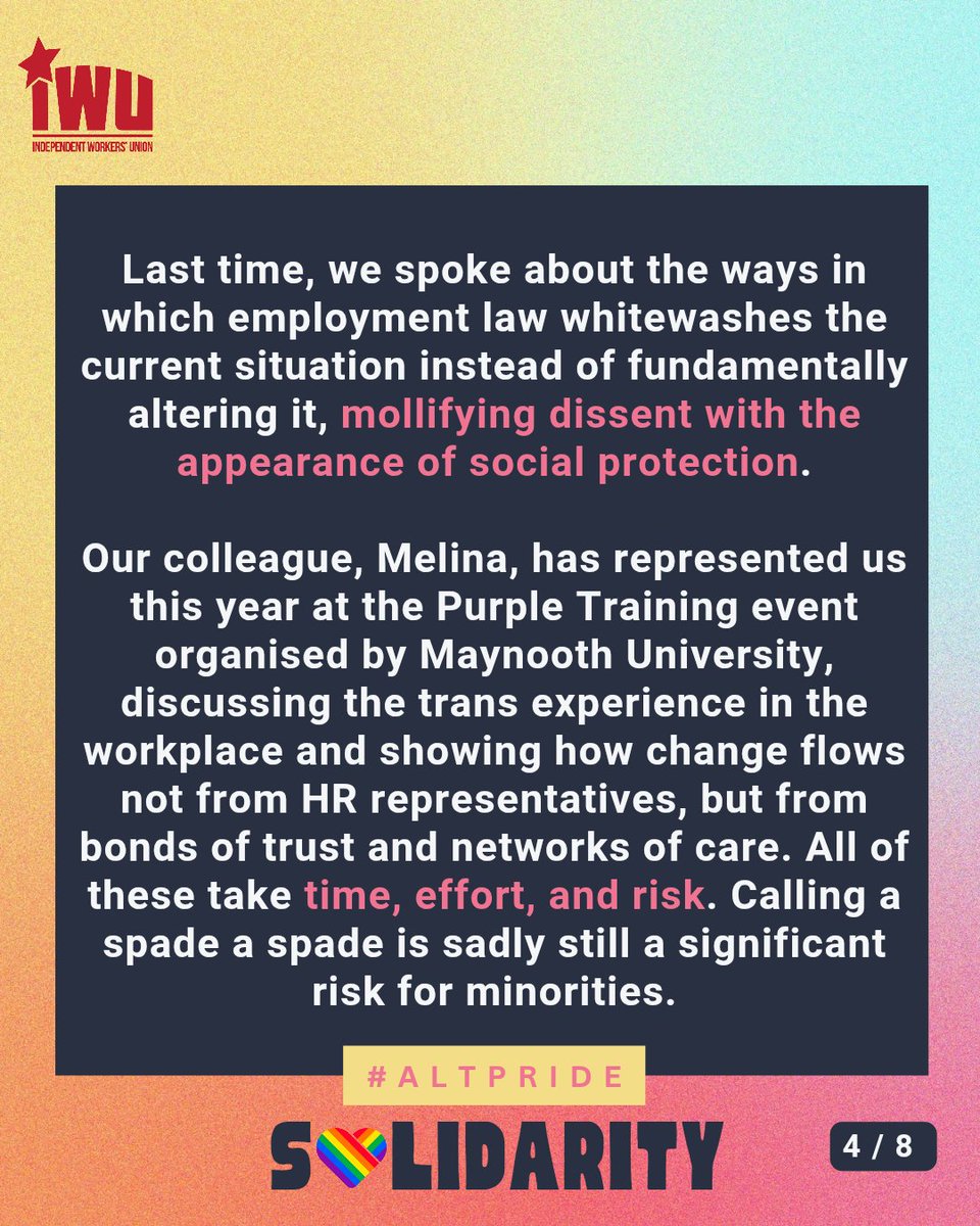 the_IWU's tweet image. We would like to thank @CYMDublin for the kind invitation to make a statement for this year's #altpride event. Please see below the full text. (1/2)