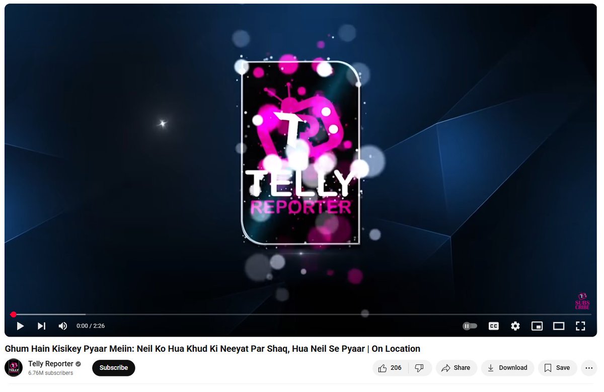 Waah! Look at them! Neil ko Hua Neil se Pyar. 

This is the level of Indian media today and this channel has 6-7M subscribers. 

#ParamSingh #GhumHaiKisikeyPyaarMeiin