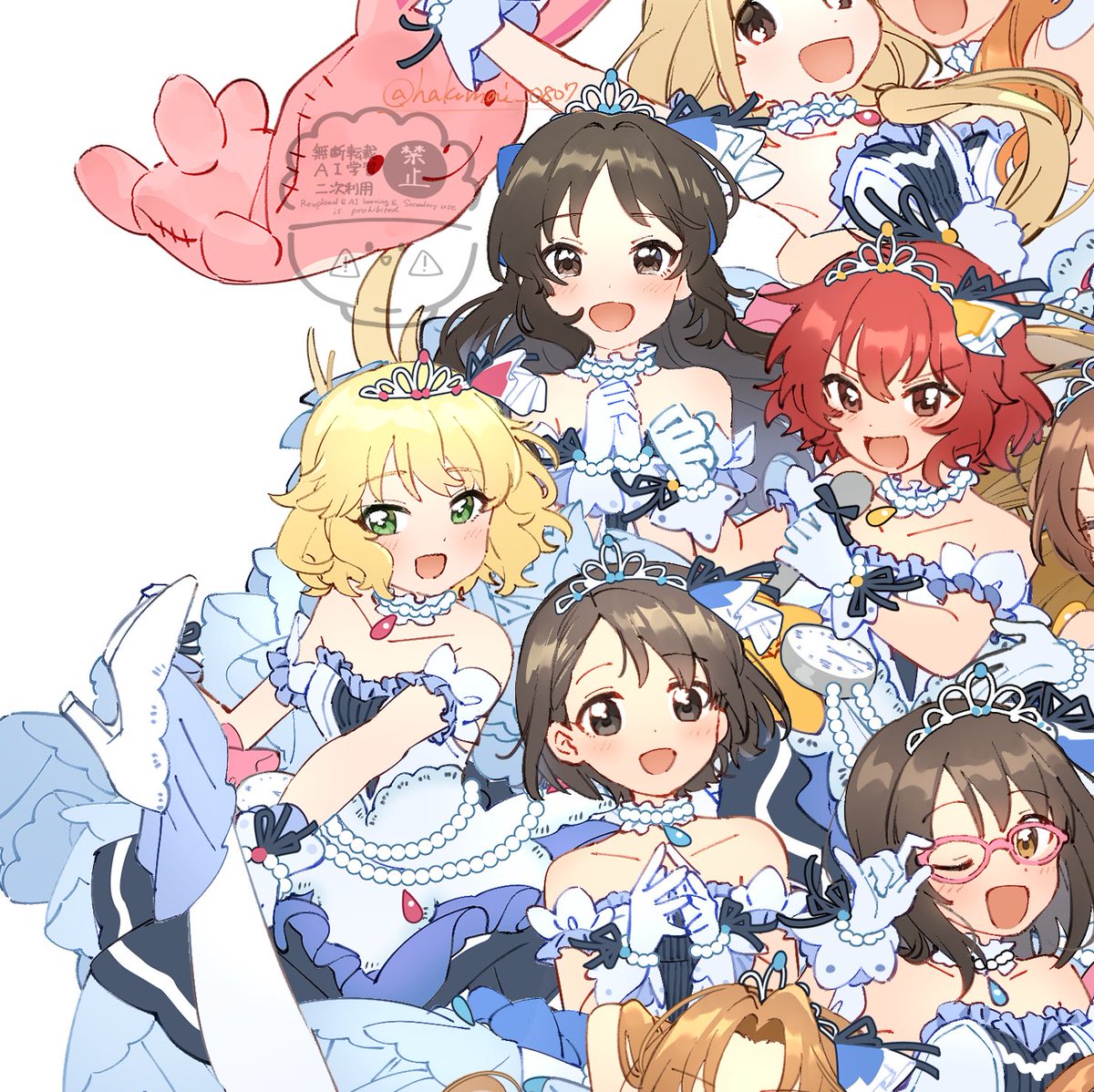 ichihara nina ,sakurai momoka ,sasaki chie ,tachibana arisu long hair  looking at viewer blush smile open