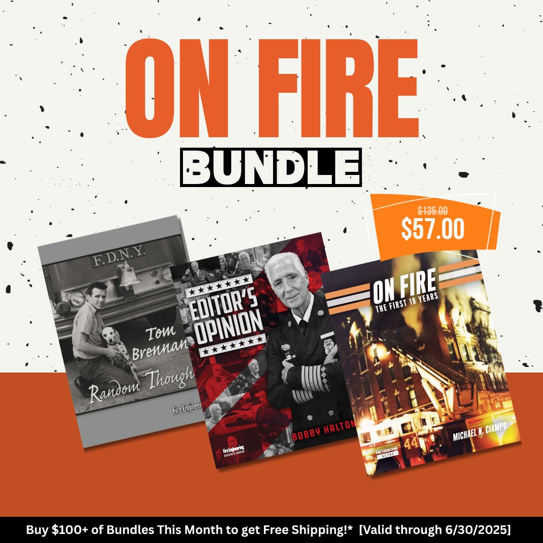 🔥 Light Up Your Library with the On Fire Bundle! This one’s for the firefighter who lives and breathes the job. Packed with real-world insights, firsthand stories, and tactical tips you’ll carry with you to the fireground.

👉 Shop the bundle now: ow.ly/YkLE50Wak4j