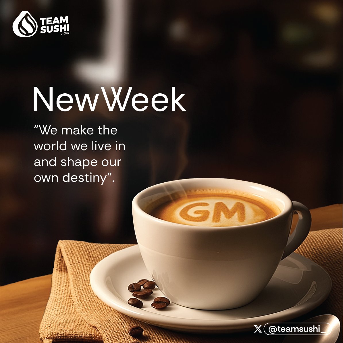 NEW WEEK. NEW VIBES. NEW REALITY.
🗝️ "We make the world we live in and shape our own destiny."
🔓Unlock a clean new Canvas today and rewrite your story
🌍 GM #MOVErs it's a brand new week to unlock new #MOVEs