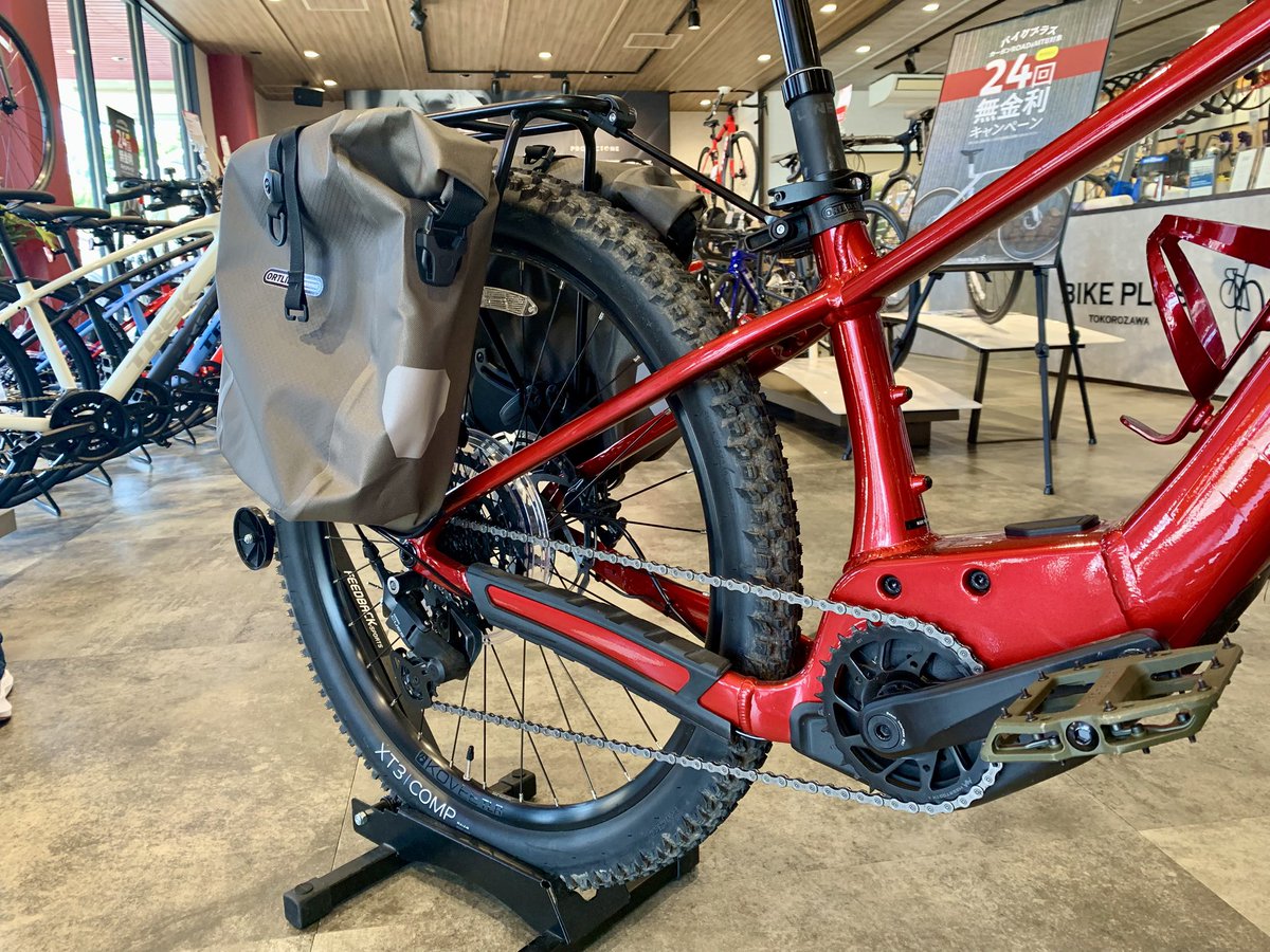 BIKEPLUS_TW's tweet image. お客様にご依頼いただいてeMTBのMarlin+6をバイクパッキング仕様にカスタマイズしました！
固定力も積載量もバッチリ大ボリューム👍🏻
キャリアの選定やパニアバッグの種類も沢山あるのでご検討中の方は是非ご相談ください♪
#自転車で遊ぼう #eMTB #TREK #ORTLIBE #Topeak