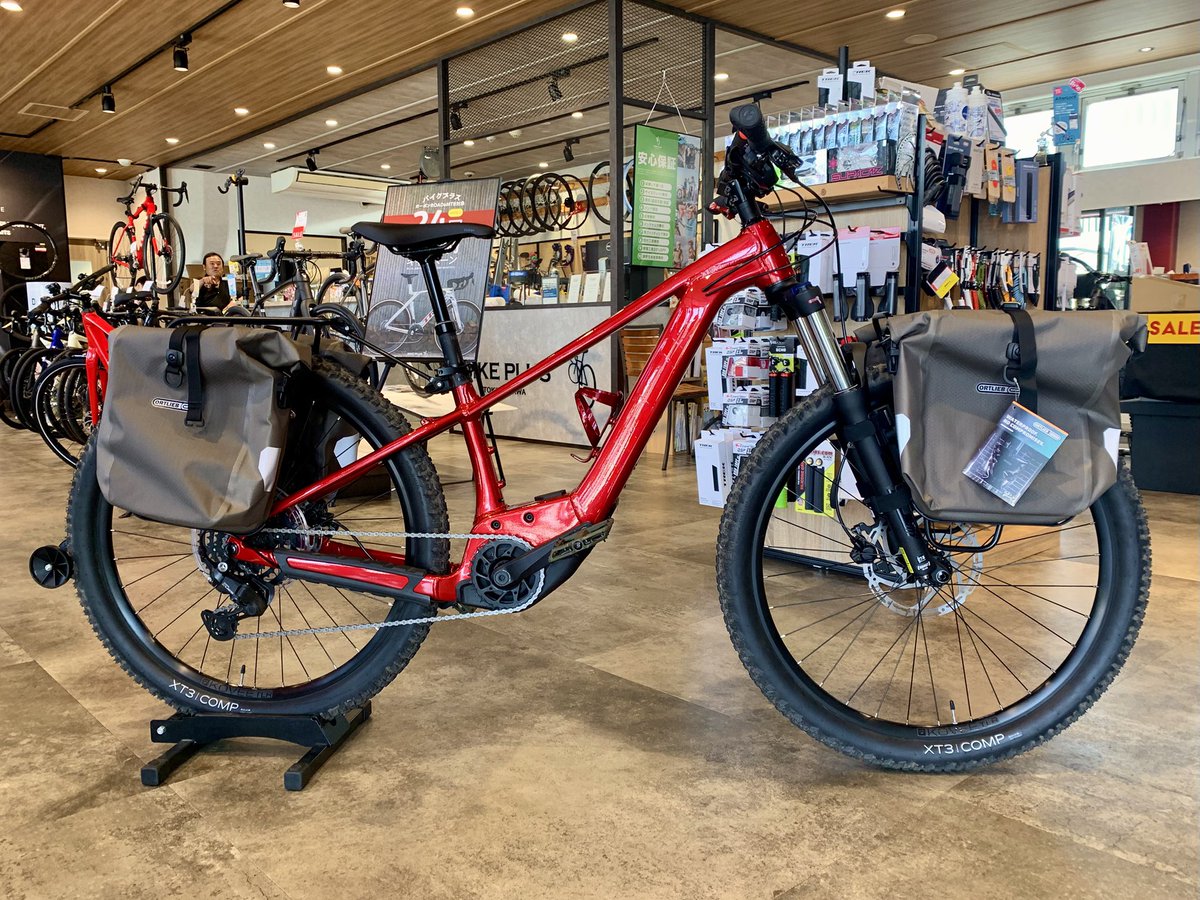 BIKEPLUS_TW's tweet image. お客様にご依頼いただいてeMTBのMarlin+6をバイクパッキング仕様にカスタマイズしました！
固定力も積載量もバッチリ大ボリューム👍🏻
キャリアの選定やパニアバッグの種類も沢山あるのでご検討中の方は是非ご相談ください♪
#自転車で遊ぼう #eMTB #TREK #ORTLIBE #Topeak