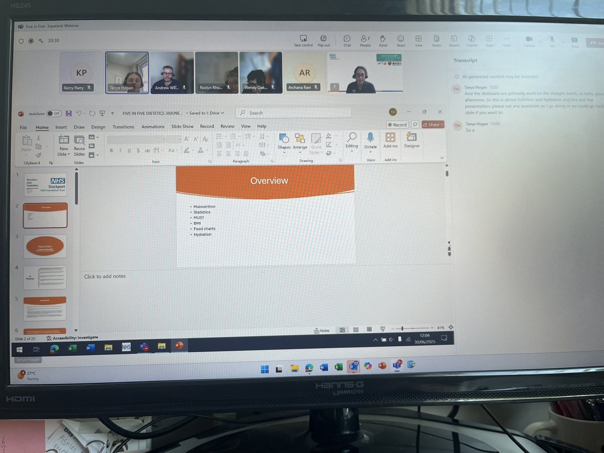 Mamoona Hood (@hood_mamoona) on Twitter photo Day 1
Inpatient Nutrition and Hydration Webinar has commenced <a href="/StockportNHS/">Stockport NHS FT</a> β¨ <a href="/NicolaFirth6/">Nicola Firth</a> <a href="/helshow1/">HH</a> <a href="/AoifeIsherwood/">#hellomynameis π» Aoife π</a> <a href="/StockportPtExp/">Stockport Patient Experience</a> <a href="/lee_woolfe/">Lee Woolfe</a> <a href="/rchamoto/">Rebecca Chamoto</a> <a href="/ChrisOL05142560/">Chris O'Loughlin</a> <a href="/shazhyde/">sharon hyde</a> <a href="/SueACarroll/">Sue Carroll</a> <a href="/MedSupportSft/">Medicine and Urgent Care Division</a> <a href="/PatriotOfori/">Patriot</a> <a href="/Pollybegum3/">Polly Begum</a> <a href="/MagsDeakin/">Mags Deakin</a> <a href="/SharonPlant12/">Sharon Plant</a> Day 1
Inpatient Nutrition and Hydration Webinar has commenced <a href="/StockportNHS/">Stockport NHS FT</a> β¨ <a href="/NicolaFirth6/">Nicola Firth</a> <a href="/helshow1/">HH</a> <a href="/AoifeIsherwood/">#hellomynameis π» Aoife π</a> <a href="/StockportPtExp/">Stockport Patient Experience</a> <a href="/lee_woolfe/">Lee Woolfe</a> <a href="/rchamoto/">Rebecca Chamoto</a> <a href="/ChrisOL05142560/">Chris O'Loughlin</a> <a href="/shazhyde/">sharon hyde</a> <a href="/SueACarroll/">Sue Carroll</a> <a href="/MedSupportSft/">Medicine and Urgent Care Division</a> <a href="/PatriotOfori/">Patriot</a> <a href="/Pollybegum3/">Polly Begum</a> <a href="/MagsDeakin/">Mags Deakin</a> <a href="/SharonPlant12/">Sharon Plant</a>