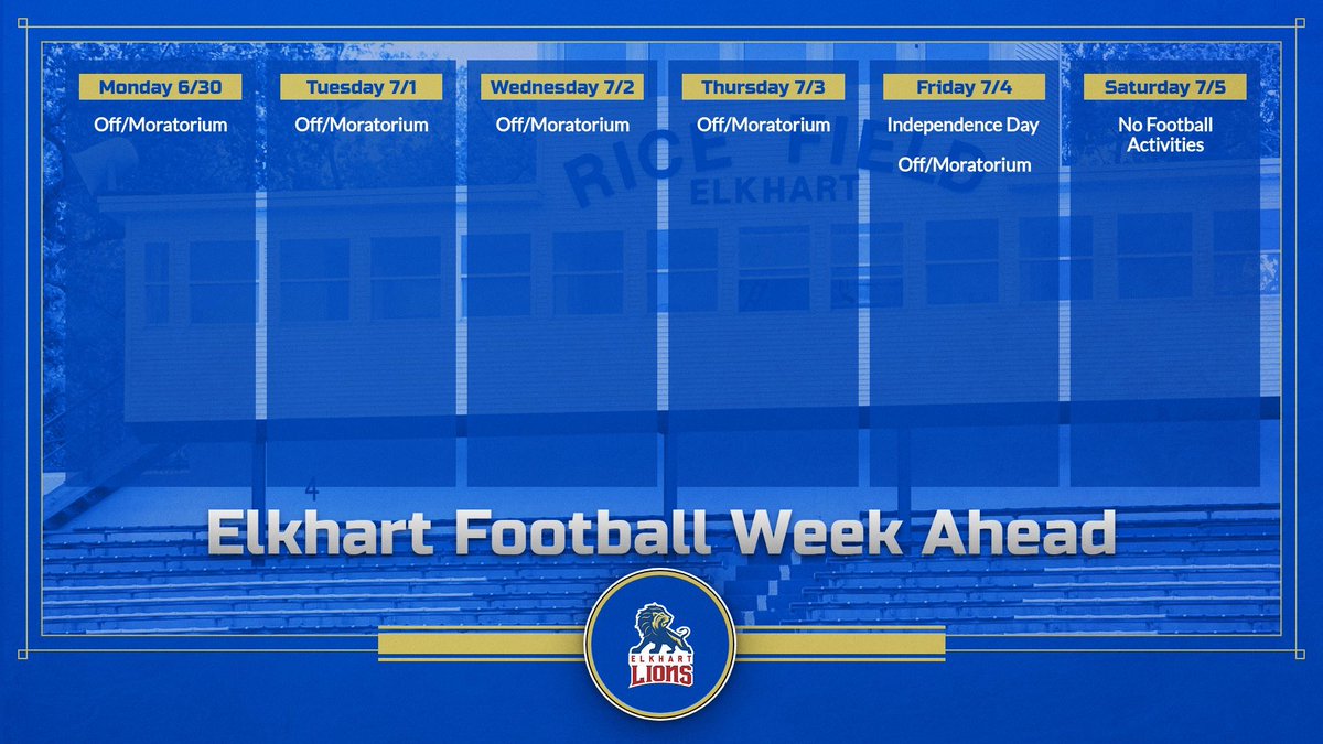 Elkhart High School Football (@elkhartlionsfb) on Twitter photo 