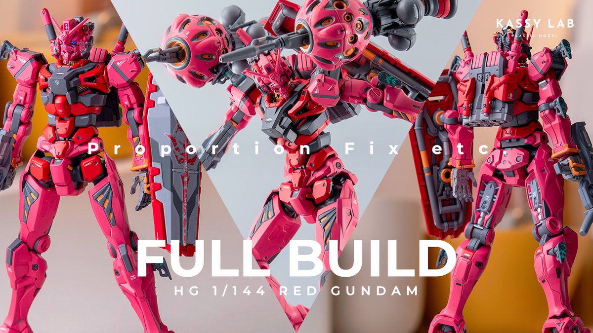 kassy_labolabo's tweet image. 【YouTube更新】
HG赤いガンダムの完成動画をアップしました。
今回のポイントはプロポーション改修、ハードポイント等のディテールアップ、塗装の塗り分けになります。
youtu.be/-yVYcwv7PPE