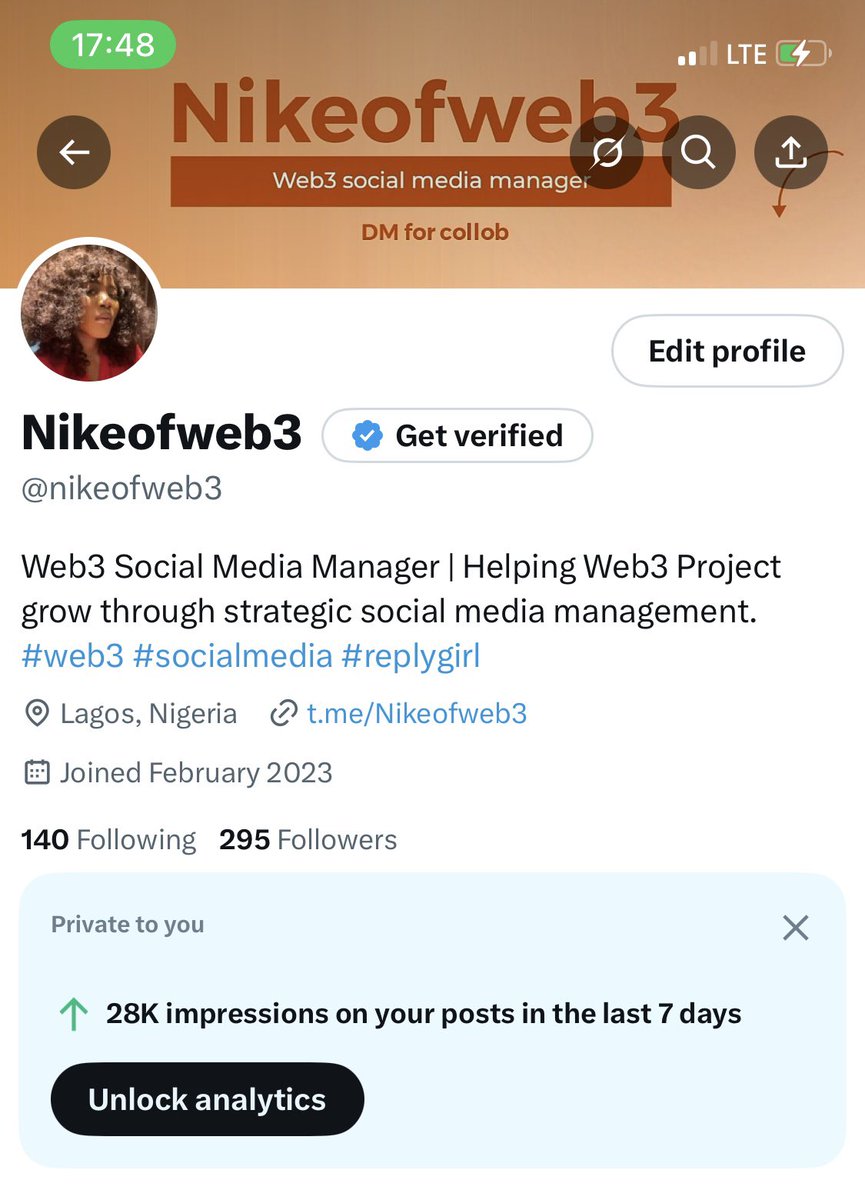 nikeofweb3's tweet image. After going viral 3x in 3 weeks, last week post felt off.
Views, engagement & followers dropped.
As a SMM, I track every post in my Web3 journey.
Just to let you know every flop post is feedback not failure.
Adjust your strategy & Refine your message.
Do you track weekly?