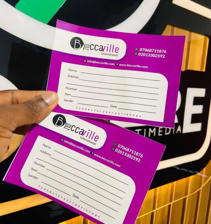 AAbdulkadir861's tweet image. Delivery Sticker,
MOQ 100pcs
2-3 Working days After Design Approval

#Sticker
#Stickerprint
#Aagraphicsdesign
#Printing
#Viral
#Kano
#Tiktok
#Creatorsearchinginsights

https:/Wa.me/09067623068