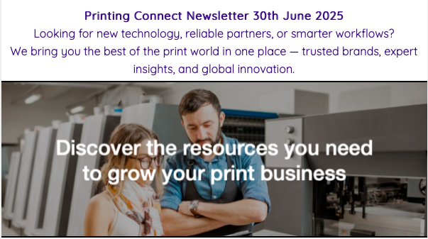 📰 𝗧𝗵𝗶𝘀 𝗪𝗲𝗲𝗸 𝗶𝗻 𝗣𝗿𝗶𝗻𝘁𝗶𝗻𝗴 𝗖𝗼𝗻𝗻𝗲𝗰𝘁 – 𝗝𝘂𝗻𝗲 𝟯𝟬, 𝟮𝟬𝟮𝟱
Printing Connect Online® brings you the best of the global print world — trusted brands, expert insights, and innovation that matters. sh1.sendinblue.com/3hecao03blxpfe…