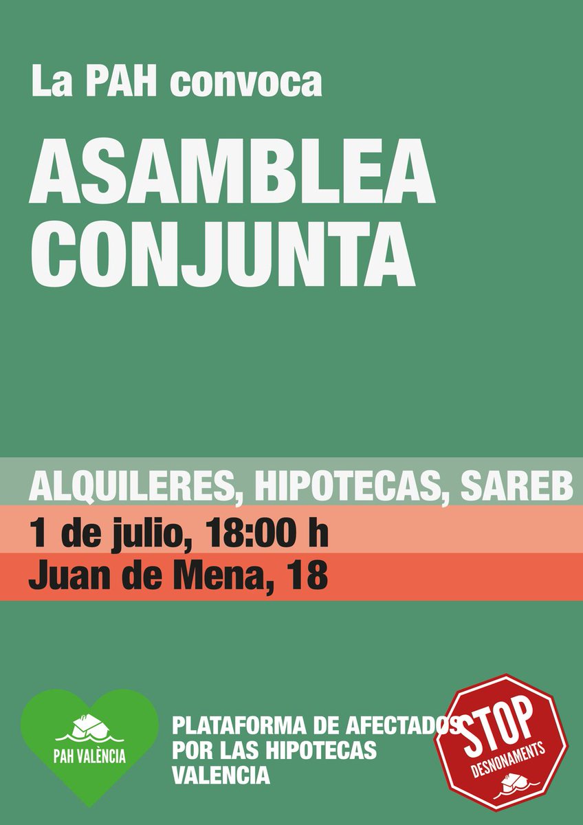 PAH Valencia (@pah_valencia) on Twitter photo 