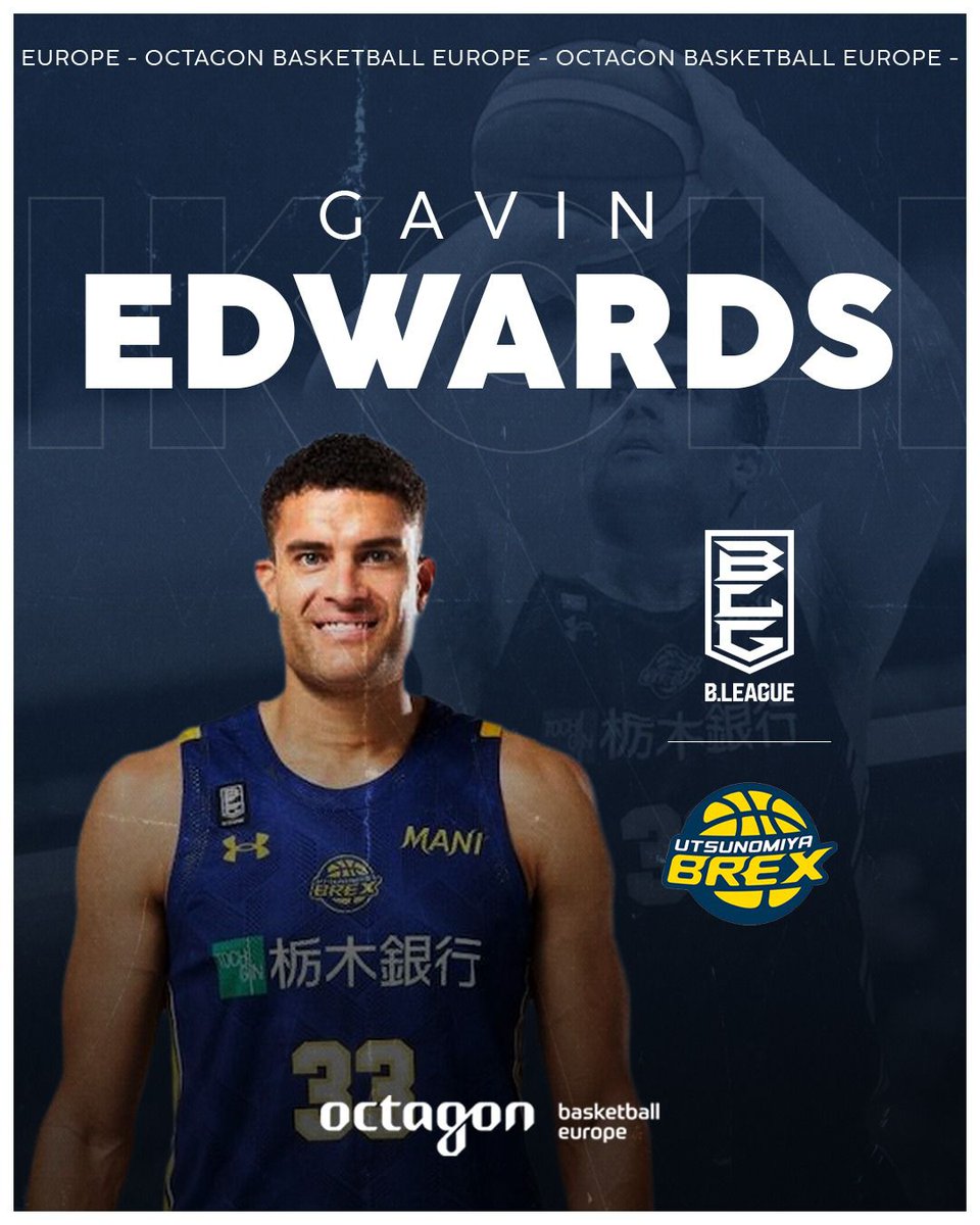 ChidiacOCT's tweet image. The @B_LEAGUE Champion Gavin Edwards will be returning to
@utsunomiyabrex for his 3rd season.
@OctagonBballEU
#gavinedwards #brexnation #bleague #Bリーグ #octagonfamily #brex #宇都宮ブレックス