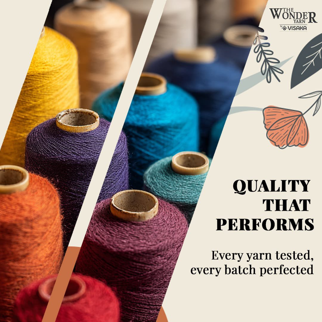 WonderYarn's tweet photo. Trusted by weavers, designers, and global brands, this yarn meets industry standards while exceeding expectations in quality.
#SpinningABetterTomorrow #TheWonderYarn #textileyarn #recycled #sustainableyarn #wonderyarn #textiles #yarn #fabric #recycledyarn #recycledbottles #qualityyarn #durablefabric #visaka #wonderyarnbyvisaka