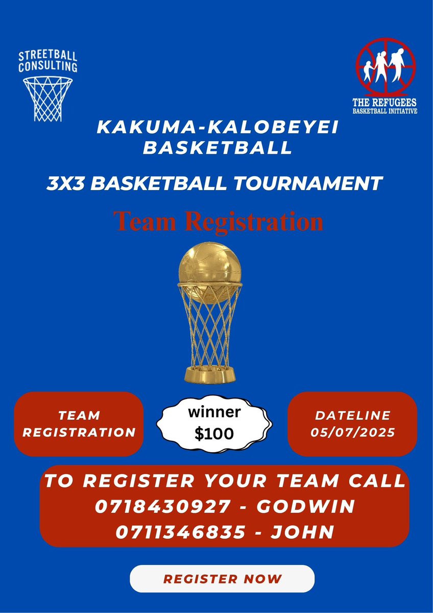 We're teaming up with Streetball Consultanting to launch the 1st-ever 3x3 Basketball Tournament in the camp  targeting 20+ teams.

This is what happens when you invest in potential.
#BounceForward #3x3 #RefugeeTalent #Kakuma #NBA #BasketballAfrica