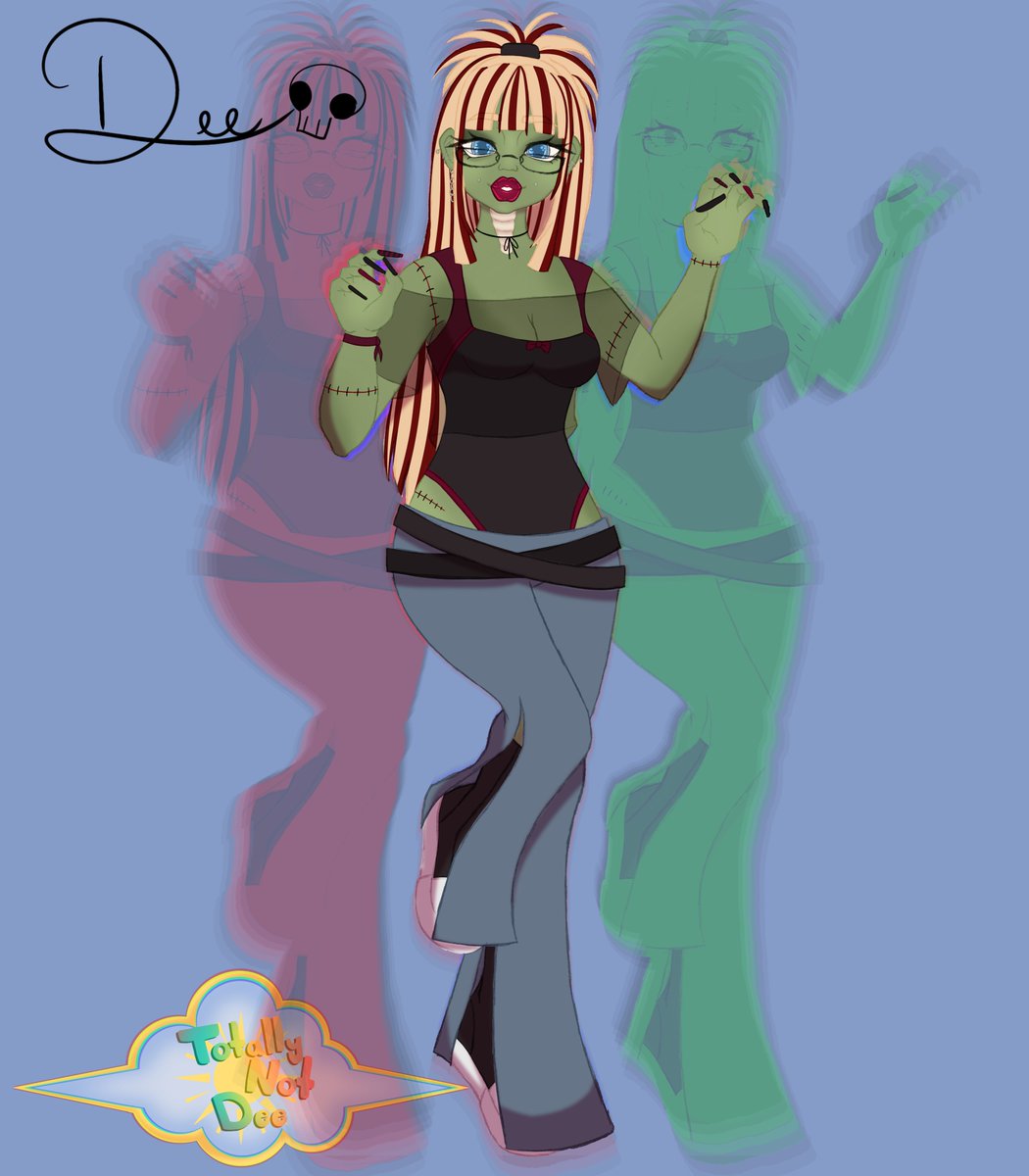 #MonsterVerze #OC #Art Resonantly became a Zombie Bestie on MonsterVerze's Ko-Fi padge!! I just had to draw my profile persona as a Zombie!! <3 ^^