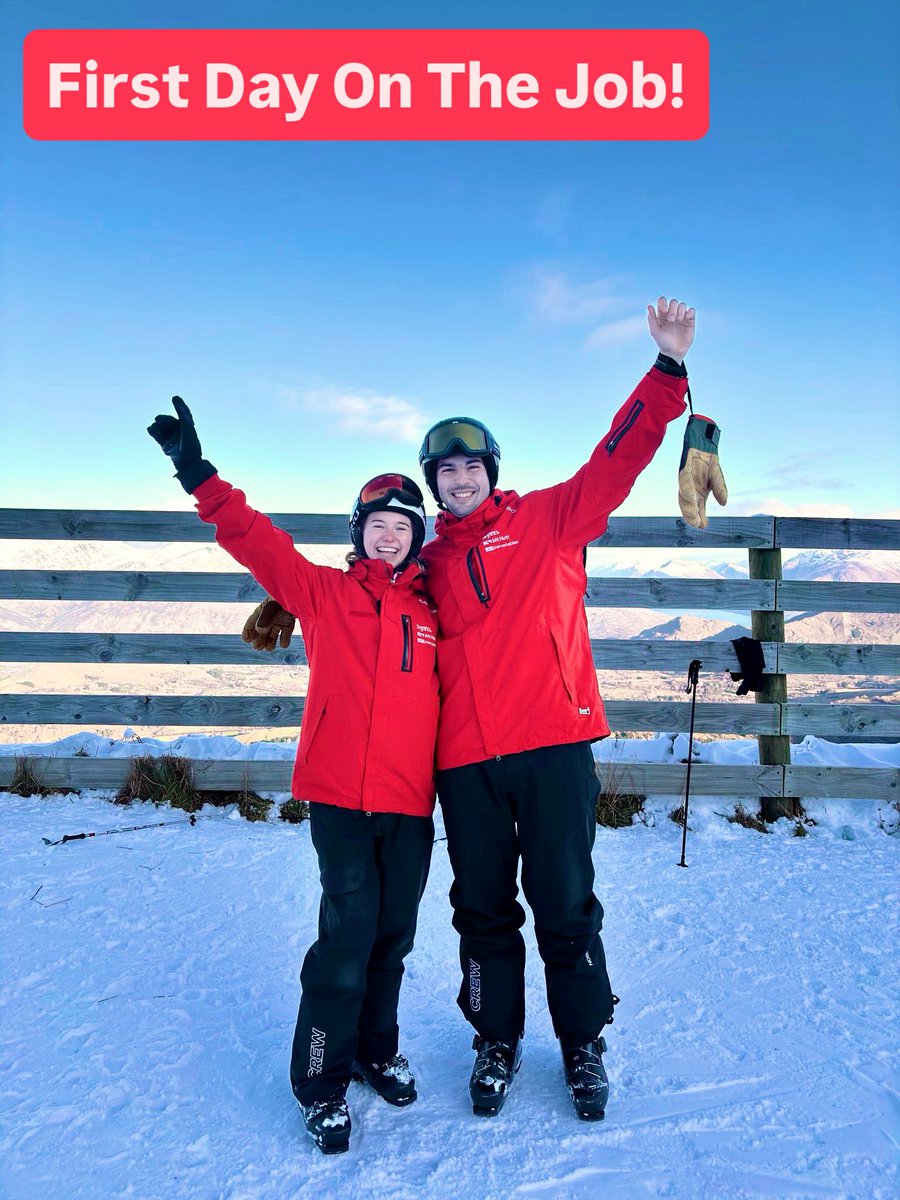 What a feeling! First day on the job as a ski instructor. Some of the people on the Rookie Instructor Training Course 2025.

@sitconz @coronetpeak