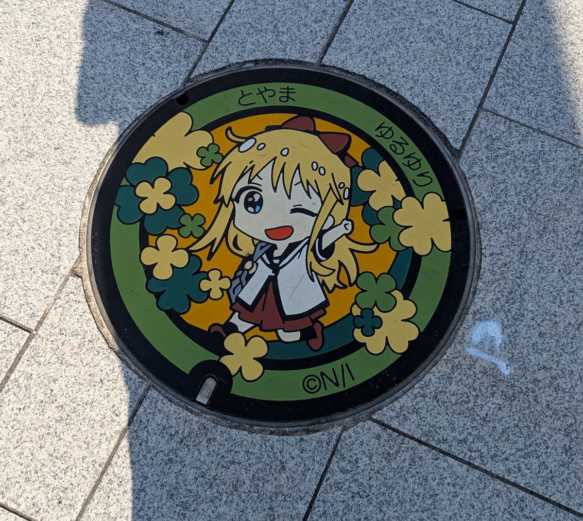 electrokamoto's tweet image. 第49回有機電子移動化学討論会に参加しました!3名の学生がポスター発表しましたが、いずれも盛況な様子で良かったです。岡本は若手の会で特別講演を行いましたが、落ち込んだときに見返したいなどの声が聞かれカルト的好評を博しました。
写真撮り忘れたので、富山駅のゆるゆりマンホールを添付します