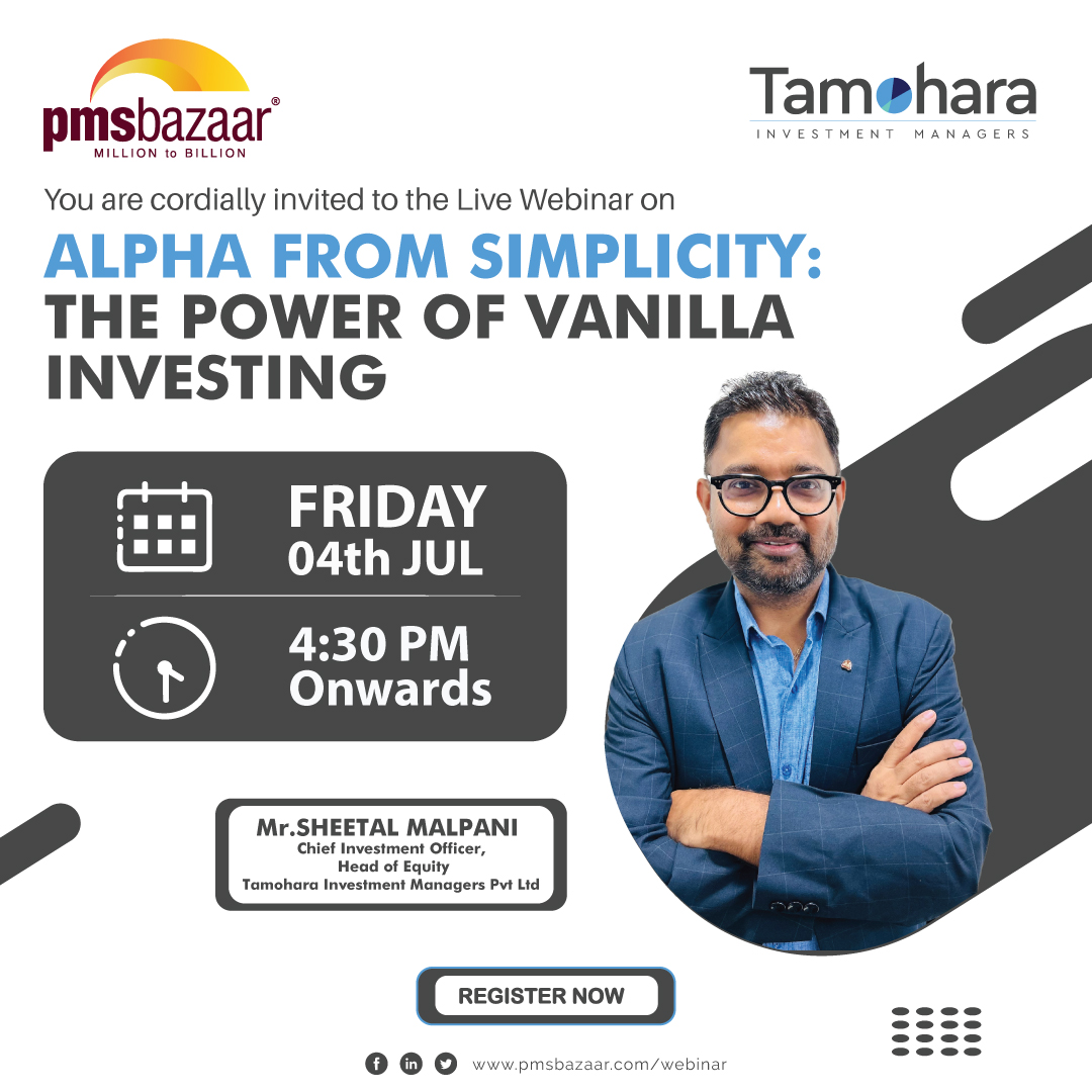 pms bazaar (@pmsbazaar) on Twitter photo 𝐋𝐢𝐯𝐞 𝐖𝐞𝐛𝐢𝐧𝐚𝐫 𝐨𝐧 𝐅𝐫𝐢𝐝𝐚𝐲 - 𝐀𝐥𝐩𝐡𝐚 𝐟𝐫𝐨𝐦 𝐒𝐢𝐦𝐩𝐥𝐢𝐜𝐢𝐭𝐲: 𝐓𝐡𝐞 𝐏𝐨𝐰𝐞𝐫 𝐨𝐟 𝐕𝐚𝐧𝐢𝐥𝐥𝐚 𝐈𝐧𝐯𝐞𝐬𝐭𝐢𝐧𝐠
Join 𝐌𝐫. 𝐒𝐡𝐞𝐞𝐭𝐚𝐥 𝐌𝐚𝐥𝐩𝐚𝐧𝐢 (<a href="/MalpaniSheetal/">Sheetal Malpani</a>), Chief Investment Officer, Head of Equity, 𝐓𝐚𝐦𝐨𝐡𝐚𝐫𝐚 𝐋𝐢𝐯𝐞 𝐖𝐞𝐛𝐢𝐧𝐚𝐫 𝐨𝐧 𝐅𝐫𝐢𝐝𝐚𝐲 - 𝐀𝐥𝐩𝐡𝐚 𝐟𝐫𝐨𝐦 𝐒𝐢𝐦𝐩𝐥𝐢𝐜𝐢𝐭𝐲: 𝐓𝐡𝐞 𝐏𝐨𝐰𝐞𝐫 𝐨𝐟 𝐕𝐚𝐧𝐢𝐥𝐥𝐚 𝐈𝐧𝐯𝐞𝐬𝐭𝐢𝐧𝐠
Join 𝐌𝐫. 𝐒𝐡𝐞𝐞𝐭𝐚𝐥 𝐌𝐚𝐥𝐩𝐚𝐧𝐢 (<a href="/MalpaniSheetal/">Sheetal Malpani</a>), Chief Investment Officer, Head of Equity, 𝐓𝐚𝐦𝐨𝐡𝐚𝐫𝐚