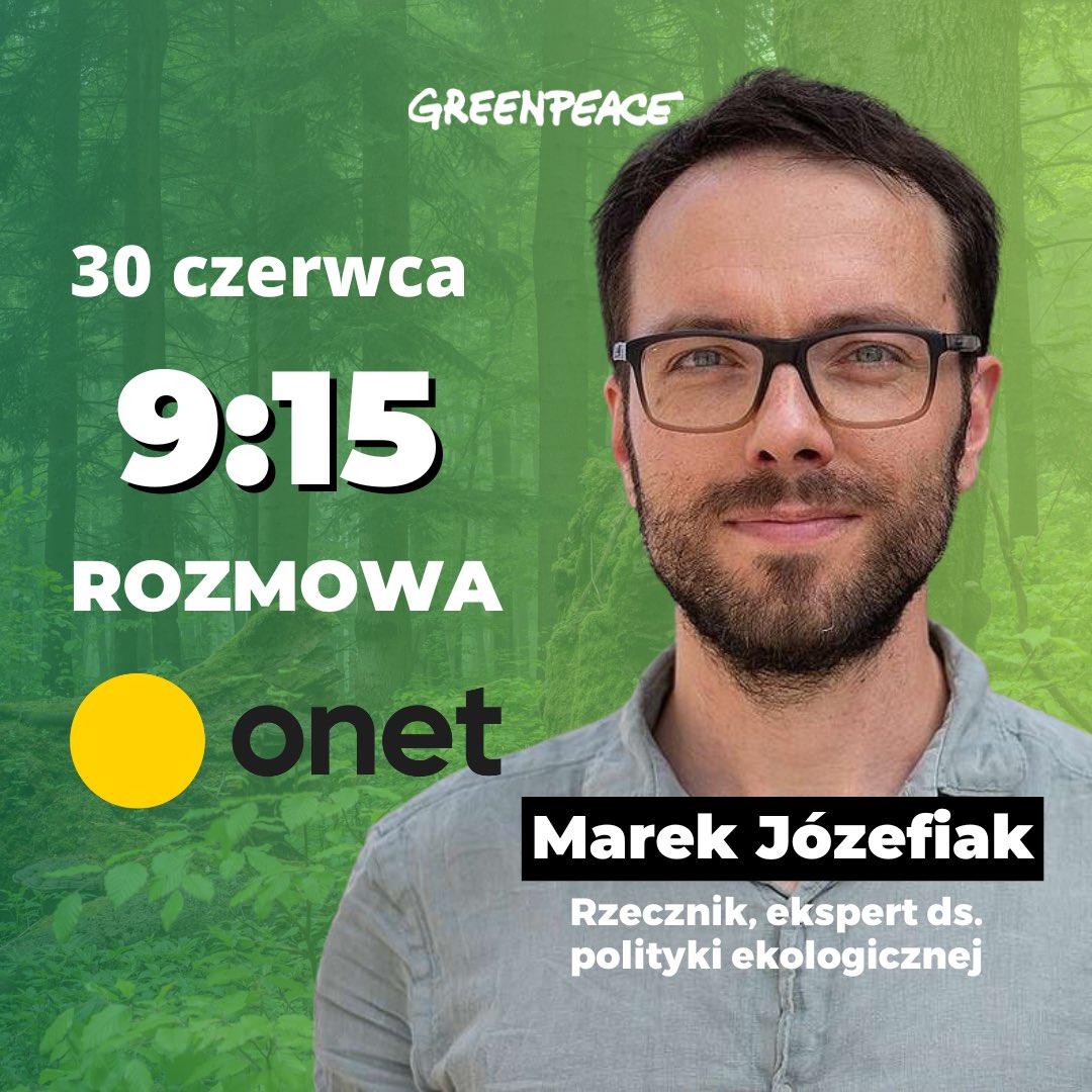 Greenpeace Polska (@greenpeace_pl) on Twitter photo Czy Prezydent Andrzej Duda wsłucha się w głos 🇵🇱 przemysłu, energetyki i samorządów, które popierają rozwój taniej energii z wiatru?
Czy <a href="/LPanstwowe/">Lasy Państwowe</a> zatrzymają wycinki w Bieszczadach?
O tym już niebawem <a href="/MarekJozefiak/">Marek Józefiak</a> będzie rozmawiał w <a href="/OnetRano/">Onet Rano</a> Wiem. Czy Prezydent Andrzej Duda wsłucha się w głos 🇵🇱 przemysłu, energetyki i samorządów, które popierają rozwój taniej energii z wiatru?
Czy <a href="/LPanstwowe/">Lasy Państwowe</a> zatrzymają wycinki w Bieszczadach?
O tym już niebawem <a href="/MarekJozefiak/">Marek Józefiak</a> będzie rozmawiał w <a href="/OnetRano/">Onet Rano</a> Wiem.
