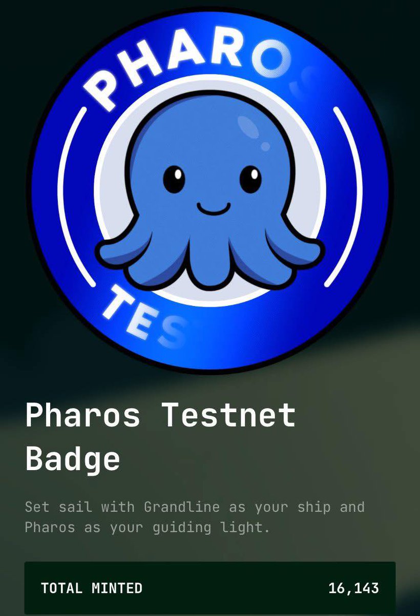 PANIKEM2's tweet photo. 🚨 ฟรี! ของดีแบบนี้ สายไวต้องไม่พลาด!
ใครยังไม่มิ้นต์ Pharos Testnet Badge = ตกขบวน!
🪙 Mint แค่ 1 PHRS
🔥 Minted ไปแล้ว 383,639+
💠 Supply ไม่จำกัด
💎 อาจมีสิทธิพิเศษอนาคต!
⏳ รีบไปมิ้นต์ >>https://t.co/LMTq0nOww9
#Pharos #TestnetBadge #สายฟรีต้องไว https://t.co/SMJs95D6kW