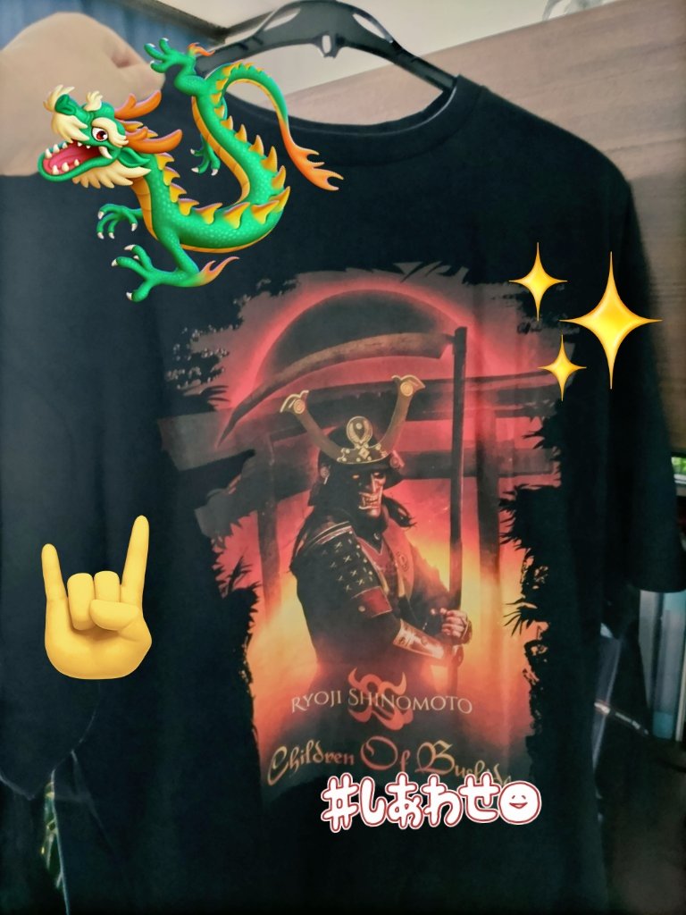 届きやした🐉👹✨️
めちゃかっこいい！

#RyojiShinomoto 
#ChildrenOfBushido 
#RYUJIN