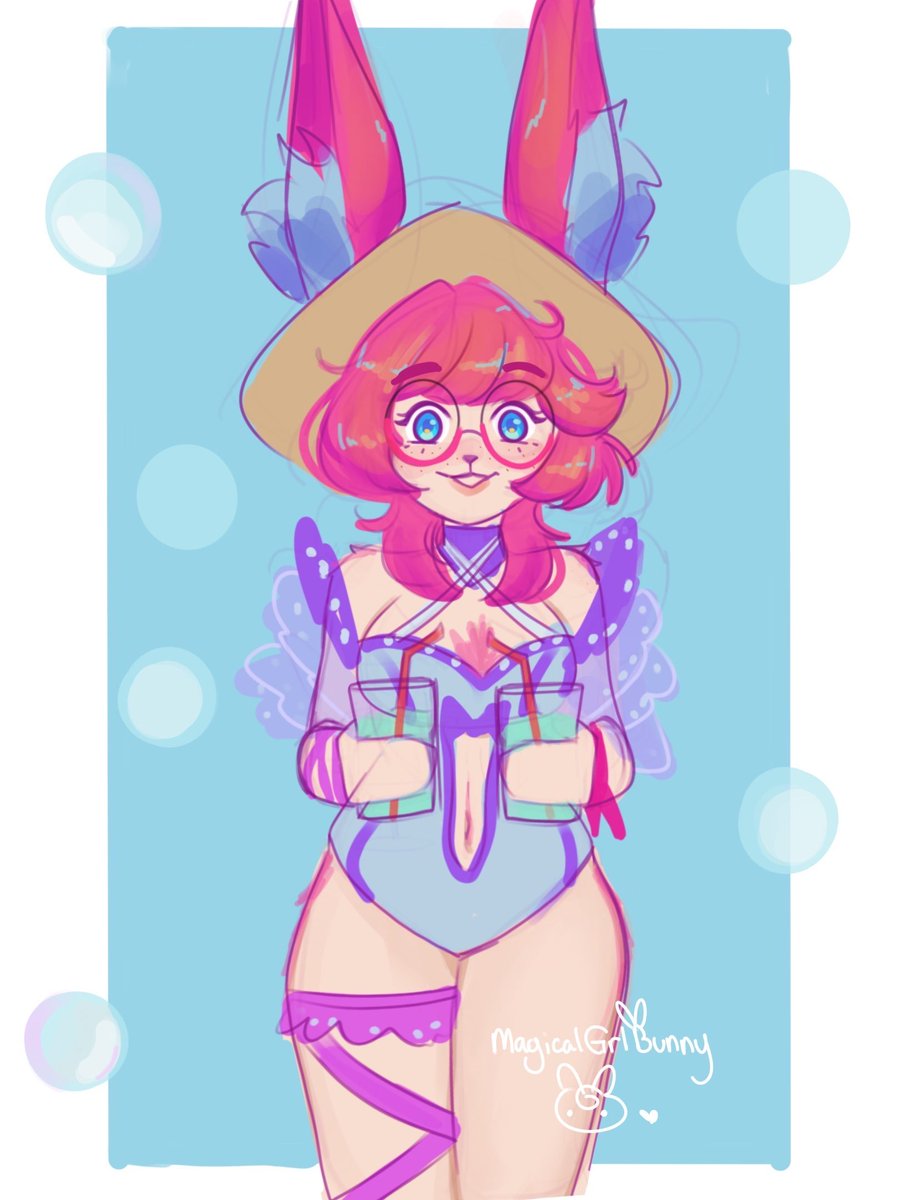 Summer party Awowa before bed
She brought you a drink! 
#Aurora