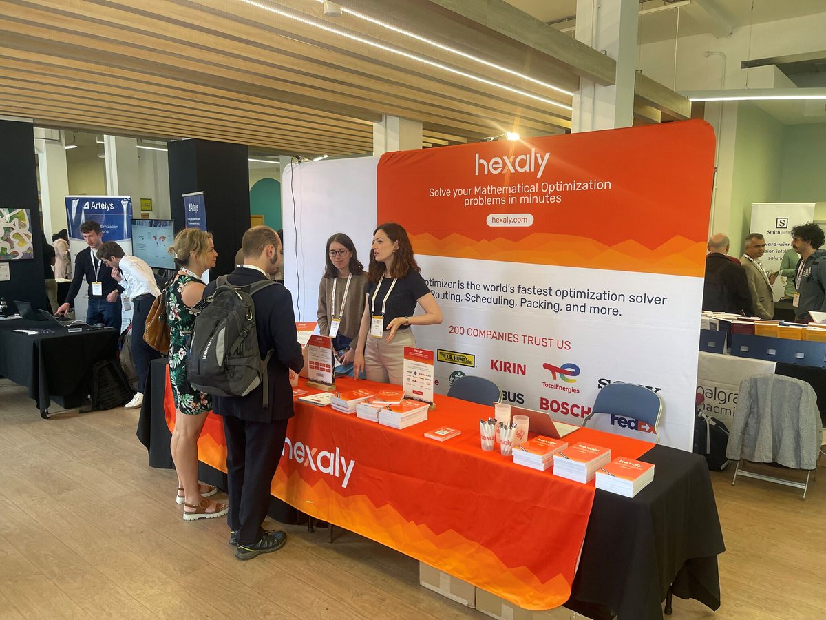 Hexaly was thrilled to be the premier sponsor of EURO 2025 📣
Thank you all, and see you next year!

For more details, check out our blog post: hexaly.com/event/euro-202…

#ORMS