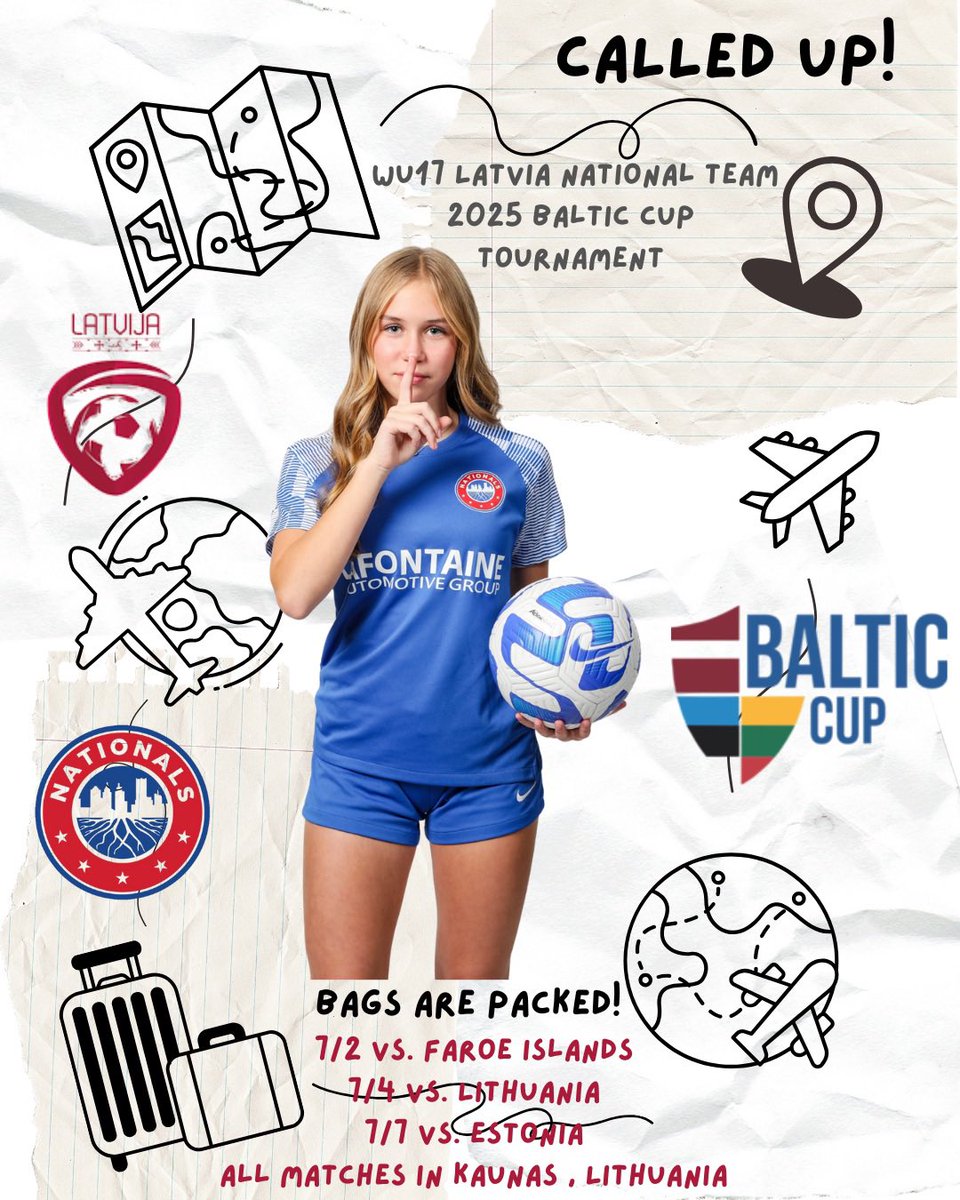 Ready for this years Baltic Cup in Kaunas, Lithuania!
*
<a href="/NationalsGA/">Nationals Girls Academy</a> <a href="/kajbumba/">Futbola federācija</a> <a href="/TopDrawerSoccer/">TopDrawerSoccer</a> <a href="/ImCollegeSoccer/">College Soccer Truth ™</a> <a href="/ImYouthSoccer/">ECNL/GA/Recruiting/College Soccer</a> <a href="/adidasfootball/">adidas Football</a> <a href="/nikefootball/">Nike Football</a>