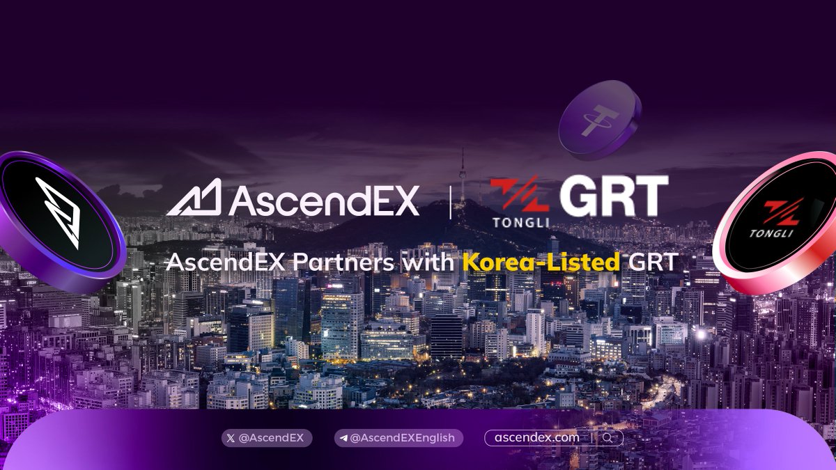 🚨 #AscendEX partners with GRT, a listed Korean company, to jointly explore global digital asset opportunities!

Together we’ll drive blockchain innovation, expand market access, and build a compliant, forward-looking crypto ecosystem. 🌍

#AscendEX #GRT #Crypto #Web3 #Blockchain
