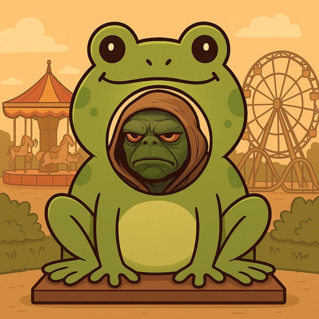 APEPE_MEME's tweet image. People keep trying to fit him into a box.
Ape? Frog? Meme? Joke?

He doesn’t perform.
He doesn’t explain.
He doesn’t care what you expect.

Because he’s not here to follow the meme.
APEPE is the meme. 🐵🐸