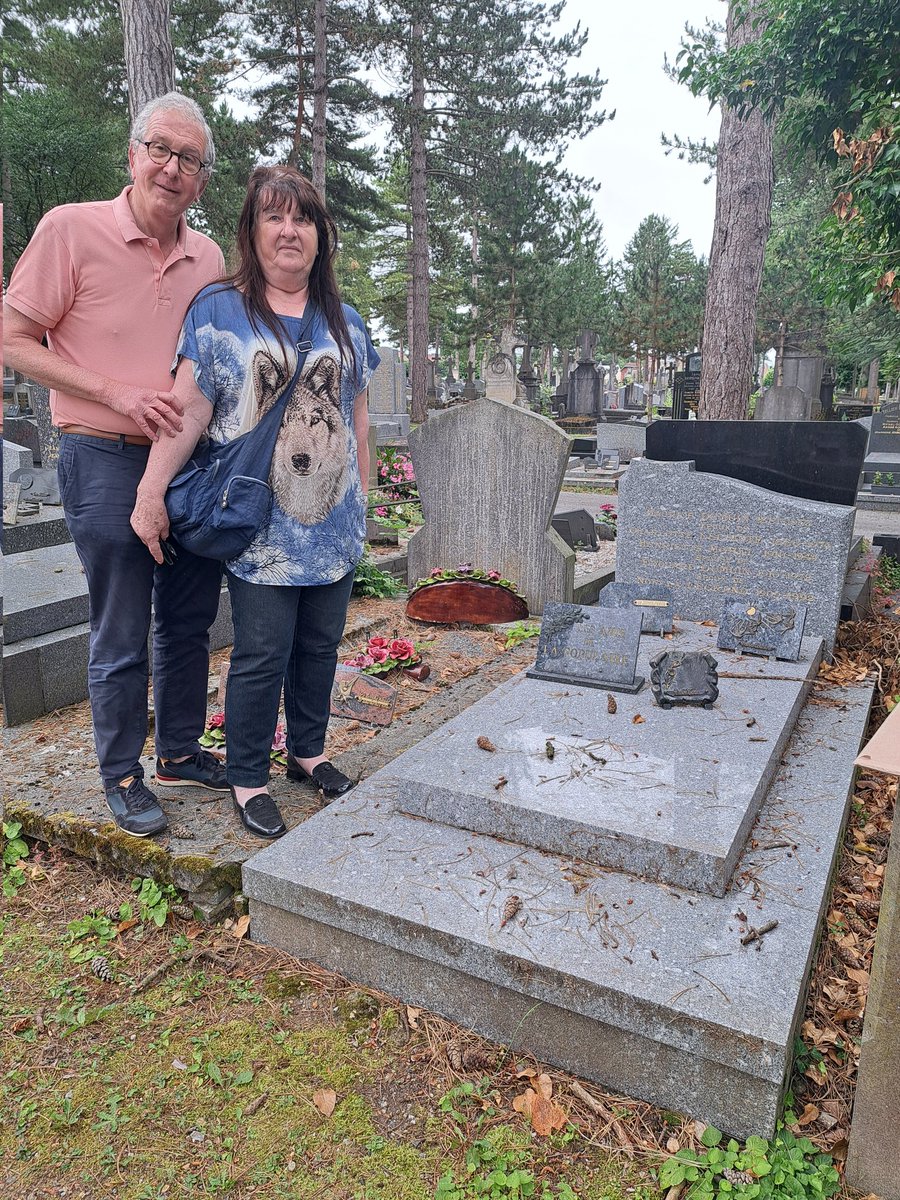 On a retrouvé la tombe d'Henriette Dumuin au cimetière Saint Acheul résistante picarde avec son mari morte pendant la guerre