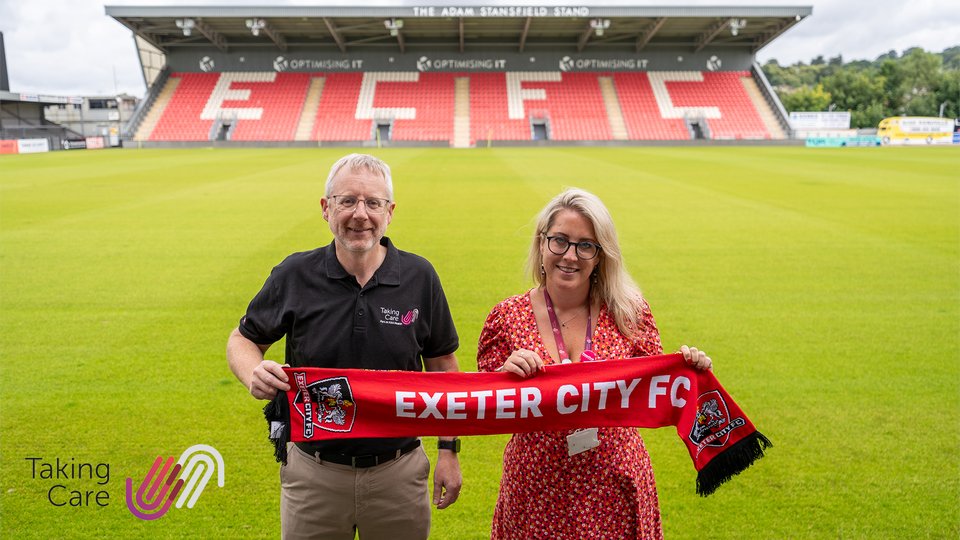 We're extremely proud to announce that Taking Care is now the official back-of-shirt sponsor of our local team <a href="/OfficialECFC/">Exeter City FC</a>  for the 25/26 season!
#exeter #devon