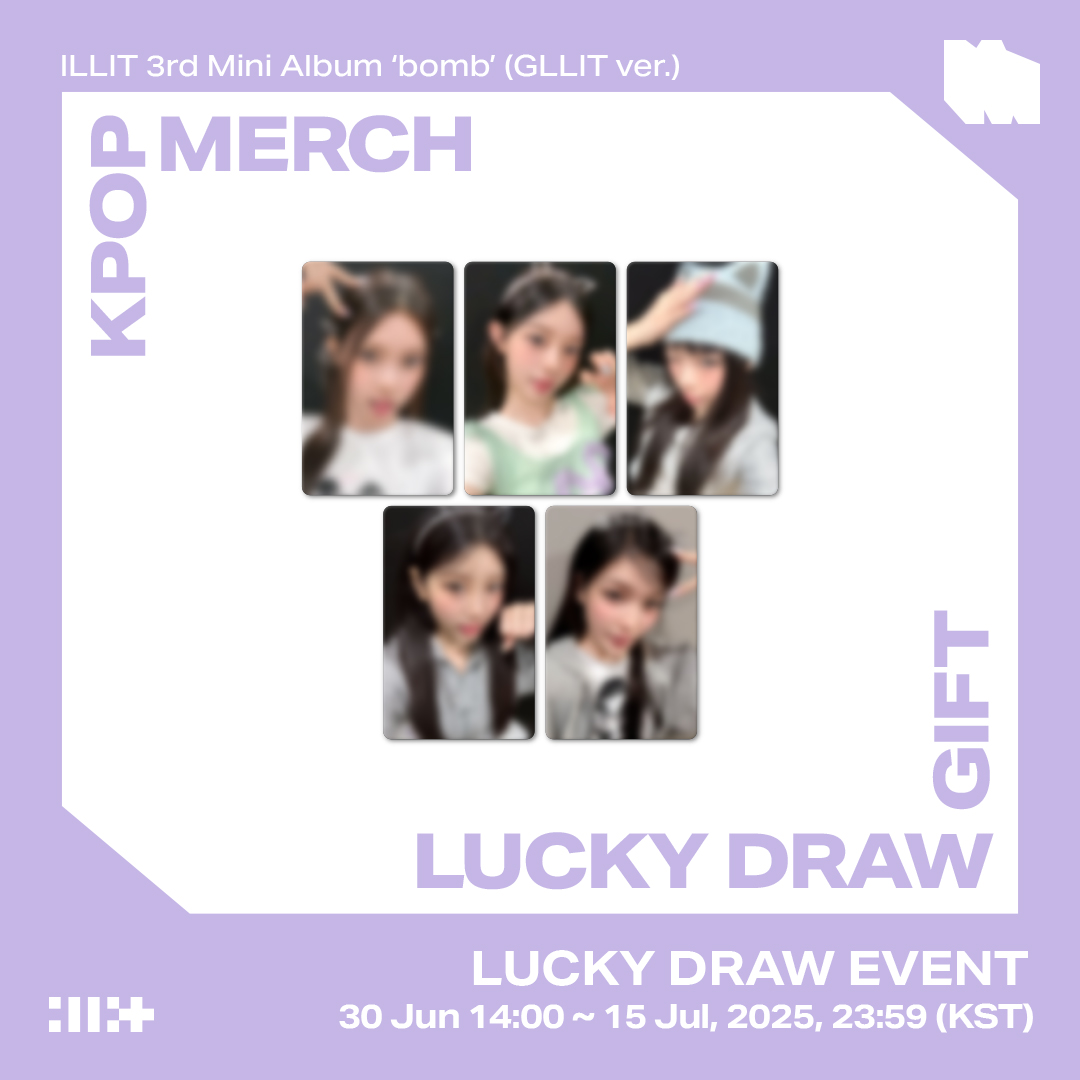 KPOPMERCH x ILLIT LUCKY DRAW EVENT] 💿 ILLIT 3rd Mini Album 'bomb