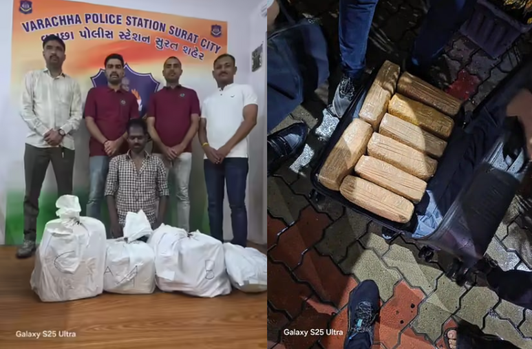 CRPF jawan held in Surat with 22 kg Ganja