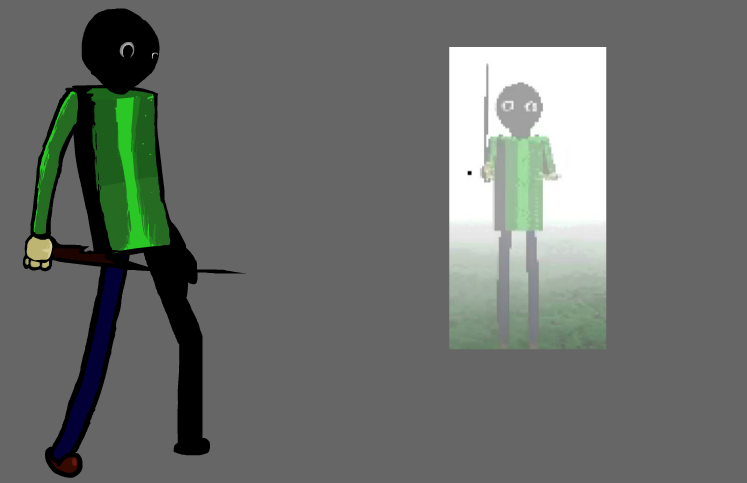 VenderVending's tweet image. Had fun playing baldi's disaster survival and made an fnf concept right after