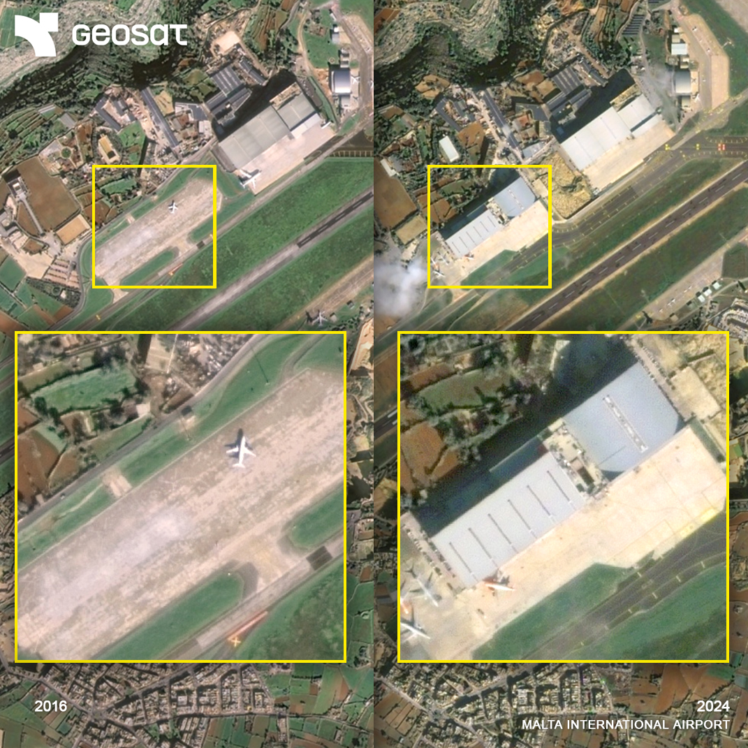 geosat_sat's tweet image. Asset monitoring from space.
GEOSAT’s VHR imagery and analytics enable reliable monitoring of critical assets across regions like Malta, from infrastructure to vessels, aircraft, and roads.
Actionable insights for security and planning.
🛰️ Your eyes on site.
