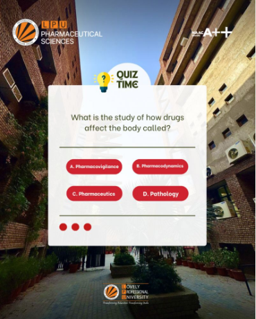 Quiz Time!🧠
 How well do you know pharma? Drop your answer ⬇️
 #LPUPharma #PharmaQuiz #QuizTime #FuturePharmacist