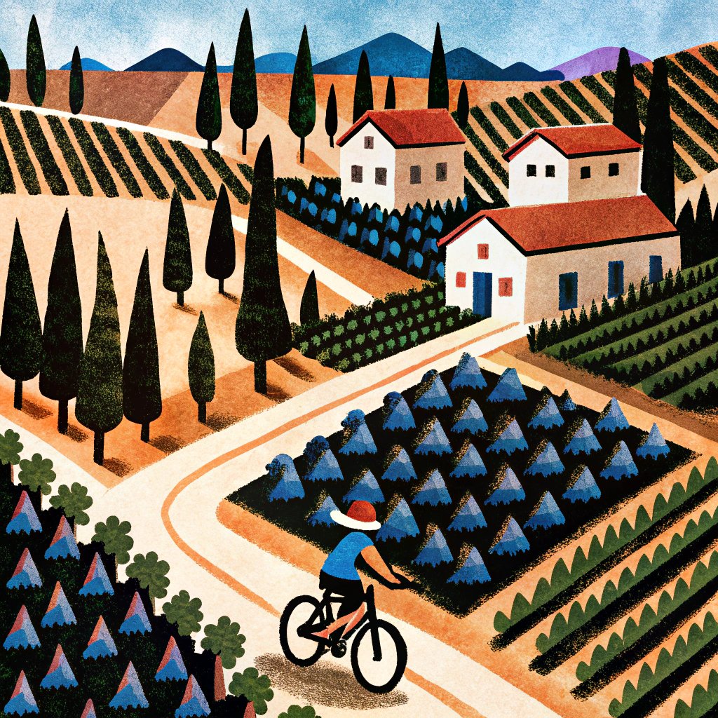 Picit_AI's tweet photo. 🎨 AI Image Challenge · July 26
Theme: Cycling through the Vineyard
A cyclist pedals peacefully through lush, sunlit vineyards.
Hosted by: @Picit_AI
#aiart #picitai #digitalart #aiartwork #CreativityChallenge #AIImageChallenge #aiartwork #aíartcommuníty https://t.co/t76QLiM4ld