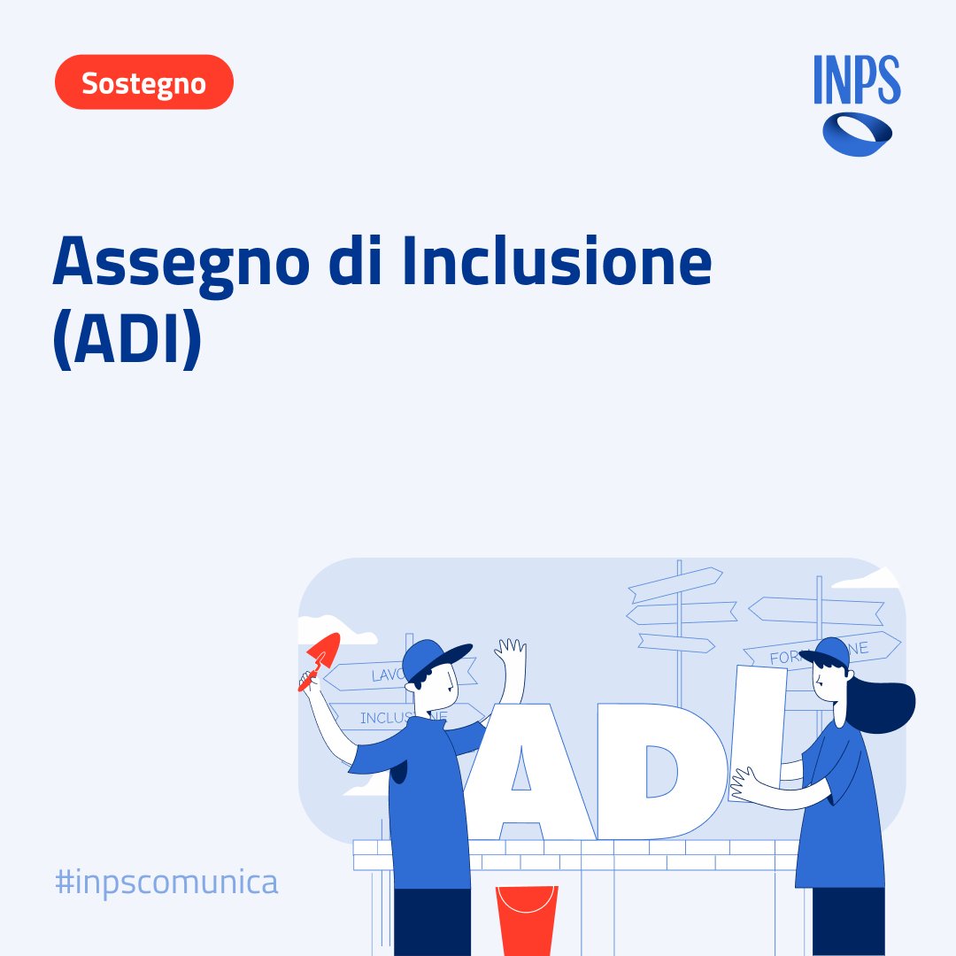 L'ADI viene erogato per un massimo di 18 mesi.
Dal mese successivo all'ultimo pagamento è possibile presentare una nuova domanda.
Stop di un mese alla scadenza di ogni rinnovo
Scopri di più ➡ rb.gy/3xxqv2
Inps Comunica