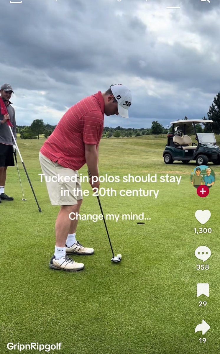 jimmy2timenantz's tweet photo. Cart right next to the green , Shirt untucked , ya buddy you unfortunately will never get to play anything besides ur local muni #shrink https://t.co/WRgFvafGPT