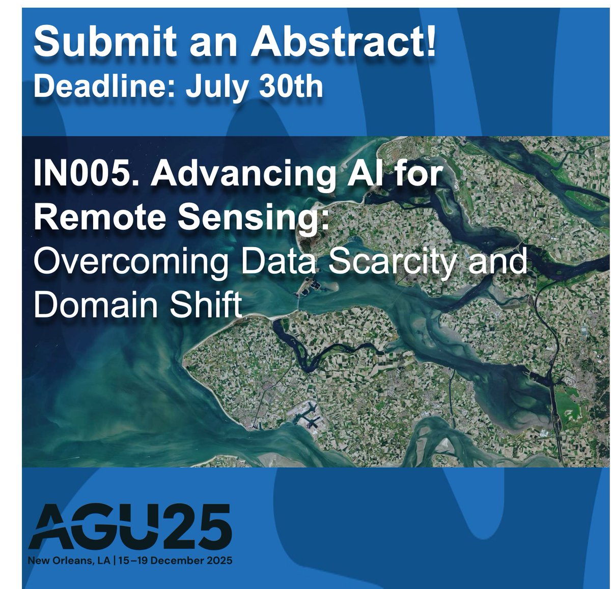 Yuchi Ma, Ph.D. (@yuchima8ma) on Twitter photo Working on transfer learning and foundation models in remote sensing? We invite you to submit abstracts to our session IN005 at #AGU25 (agu.confex.com/agu/agu25/prel……) organized by <a href="/sherwang/">Sherrie Wang</a> (MIT),<a href="/hannah_kerner/">Hannah Kerner</a> (Arizona State), Siddharth Sachdeva, and me (Stanford). Working on transfer learning and foundation models in remote sensing? We invite you to submit abstracts to our session IN005 at #AGU25 (agu.confex.com/agu/agu25/prel……) organized by <a href="/sherwang/">Sherrie Wang</a> (MIT),<a href="/hannah_kerner/">Hannah Kerner</a> (Arizona State), Siddharth Sachdeva, and me (Stanford).