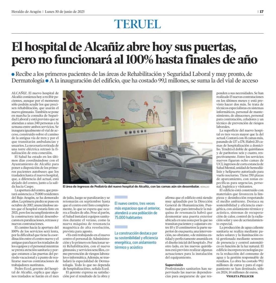 Javier Lambán (@jlambanm) on Twitter photo Junto con el de #Teruel, el #HospitalAlcañiz fue la inversión más importante que realizó mi <a href="/GobAragon/">Gobierno de Aragón</a>, según lo prometido por el <a href="/aragonpsoe/">PSOE Aragón</a> en 2015. Para nosotros, la sanidad y la educación fueron prioritarias. Enhorabuena a los alcañizanos. Lo merecen Junto con el de #Teruel, el #HospitalAlcañiz fue la inversión más importante que realizó mi <a href="/GobAragon/">Gobierno de Aragón</a>, según lo prometido por el <a href="/aragonpsoe/">PSOE Aragón</a> en 2015. Para nosotros, la sanidad y la educación fueron prioritarias. Enhorabuena a los alcañizanos. Lo merecen