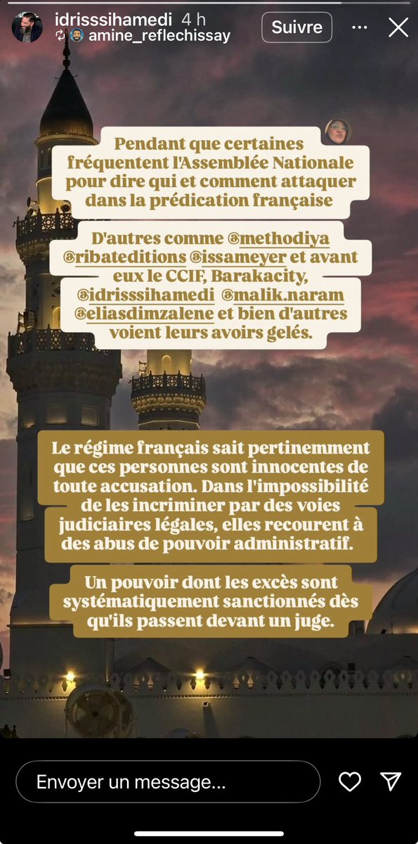 nmq_noor's tweet photo. 4- Nombreux soutiens de la sphère #FrèresMusulmans à la propagandiste #Methodiya après l’annonce du gel de ses avoirs
Ici, l’islamiste #IdrissSihamedi, ex #BarakaCity , qui travaille pour Cheikh #Dedew #SafwaCenter
Ou #Alkanz #halal https://t.co/m3QxUMbD1P