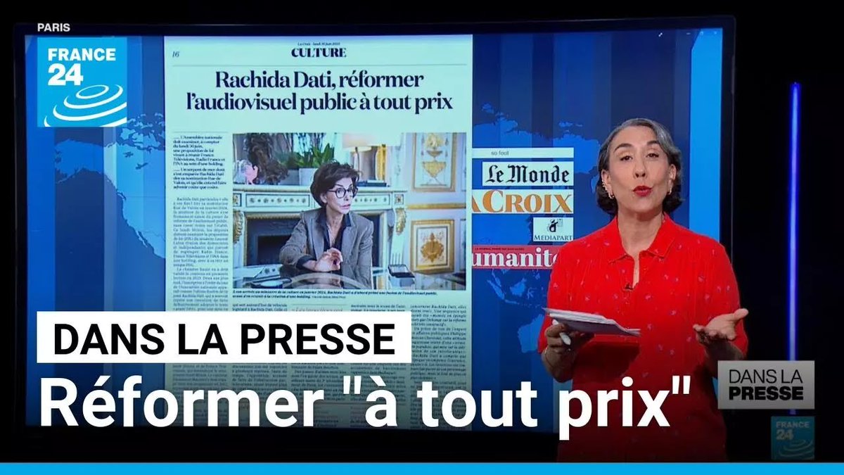 Réforme de l'audiovisuel public en France, "coûte que coûte" f24.my/BHUR.x