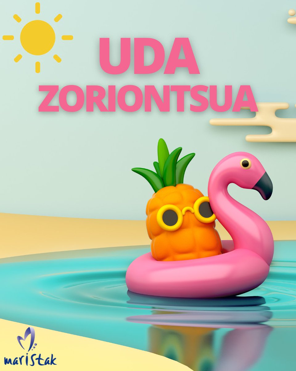 #FelizVerano🍍 

Después de un año lleno de aprendizajes, retos y momentos compartidos, es momento de descansar, recargar energías y disfrutar de las vacaciones

Desde la #FamiliaMarista te deseamos un verano lleno de paz, diversión y experiencias que te hagan sonreír

#Maristas