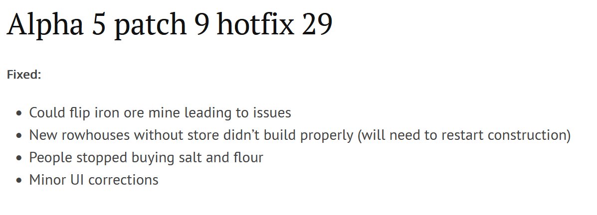 A trailing hotfix, as expected